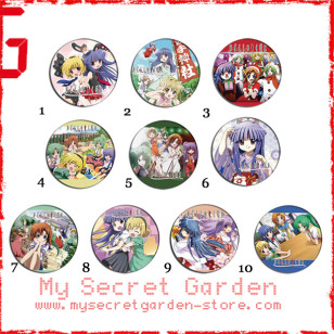Higurashi When They Cry ひぐらしのなく頃に Anime Pinback Button Badge Set 1a or 1b ( or Hair Ties / 4.4 cm Badge / Magnet / Keychain Set )